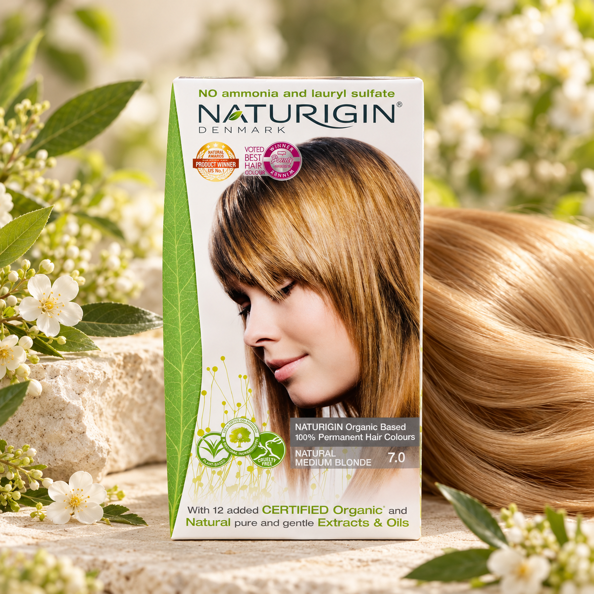 NATURIGIN Natural Medium Blonde 7.0 – Coloración Permanente